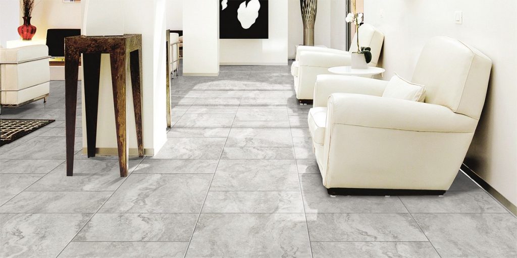 Silver Travertine Porcelain Tiles Indoor