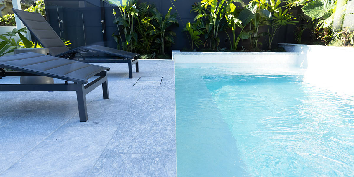 Frostine Marble pool Pavers