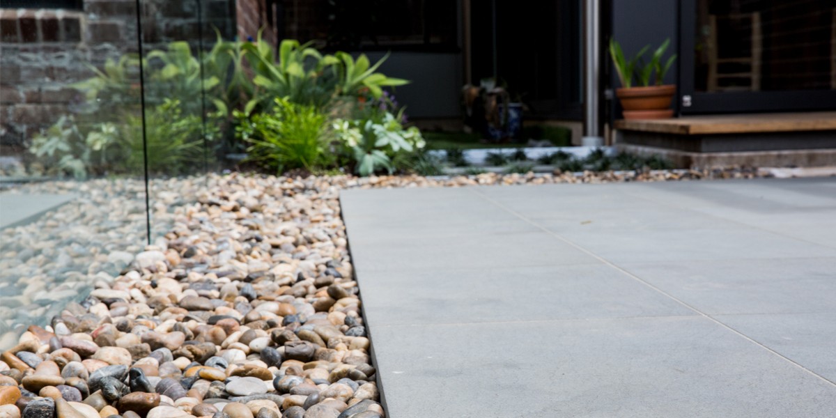mixed polished pebbles