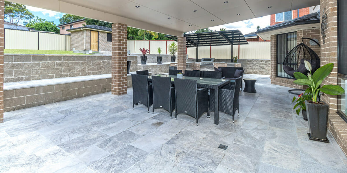 Silver Travertine Pavers
