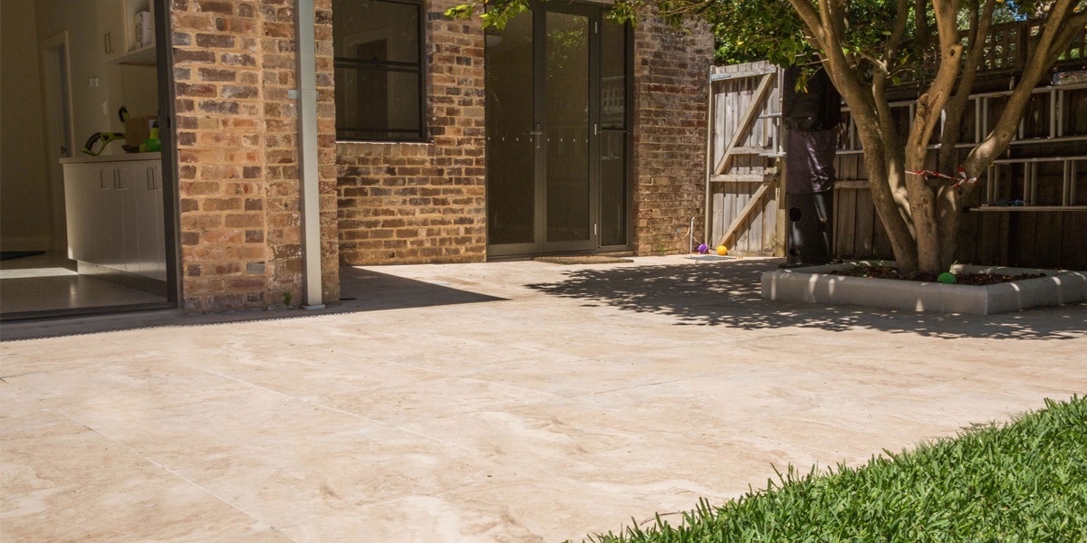 Tuscany Travertine Porcelain Pavers